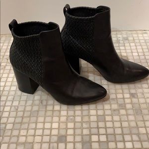 Cole Haan black leather booties
